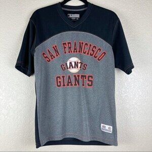 San Francisco Giants MLB Shirt Mens S True Fan Athletic Performance Gray Black